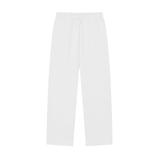 Solid Color Straight-Leg Sweatpants