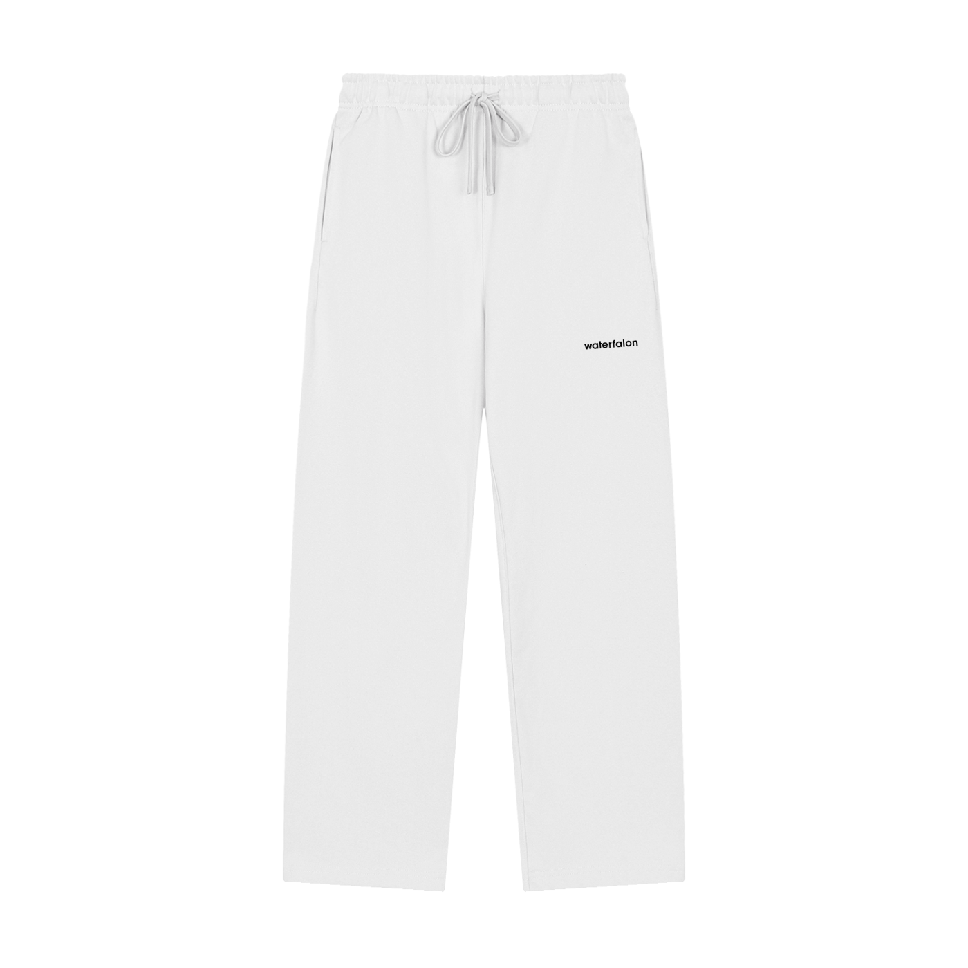 Solid Color Straight-Leg Sweatpants