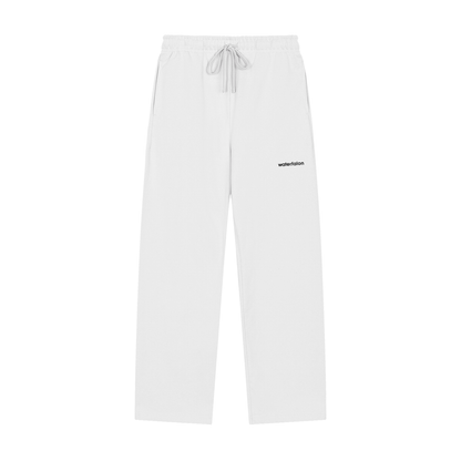 Solid Color Straight-Leg Sweatpants