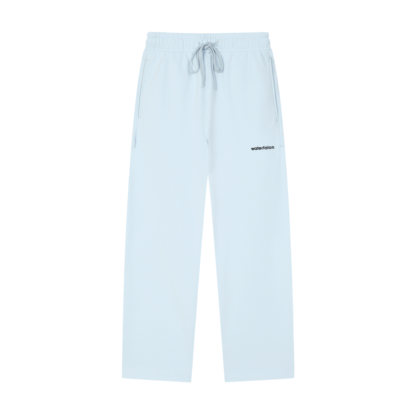Solid Color Straight-Leg Sweatpants