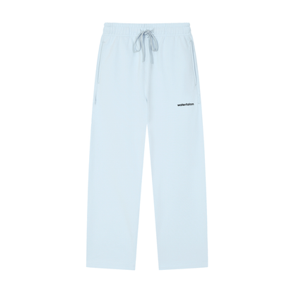 Solid Color Straight-Leg Sweatpants