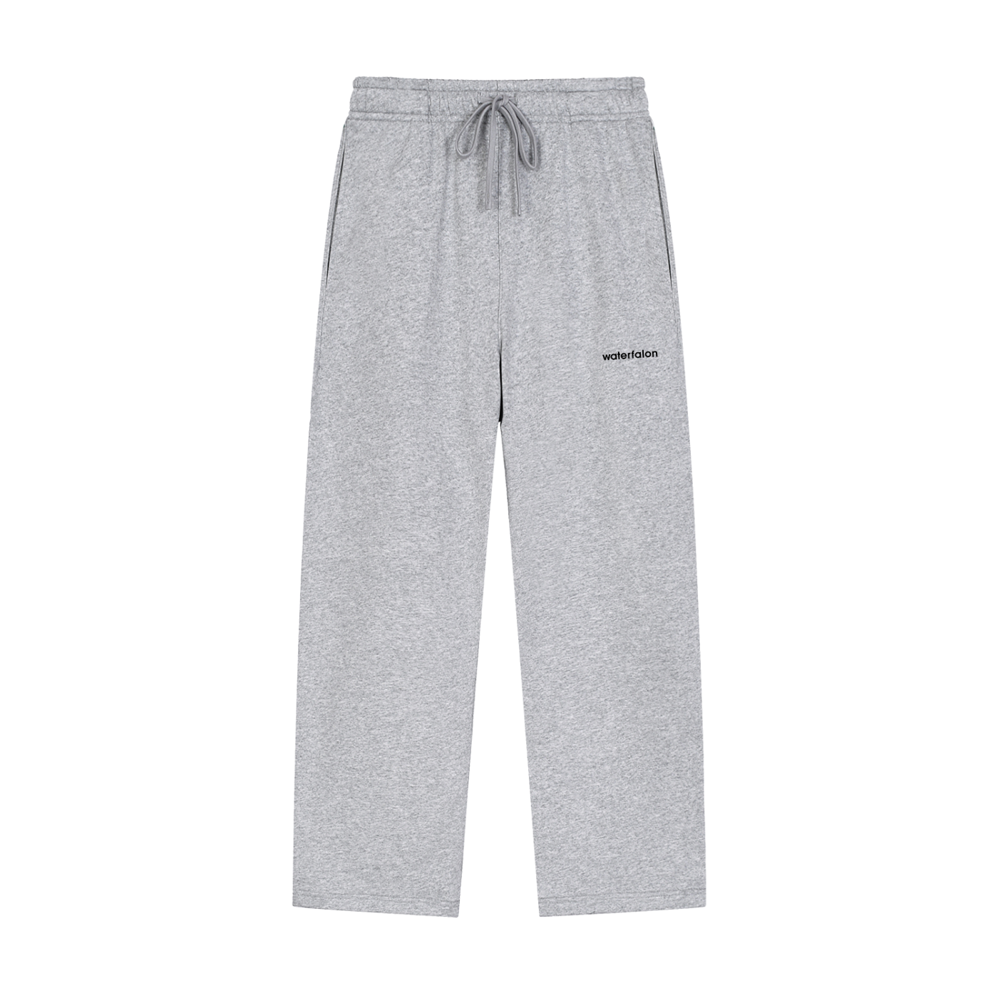 Solid Color Straight-Leg Sweatpants