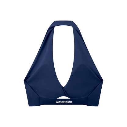 Women's Pleated Halter Sports Bra