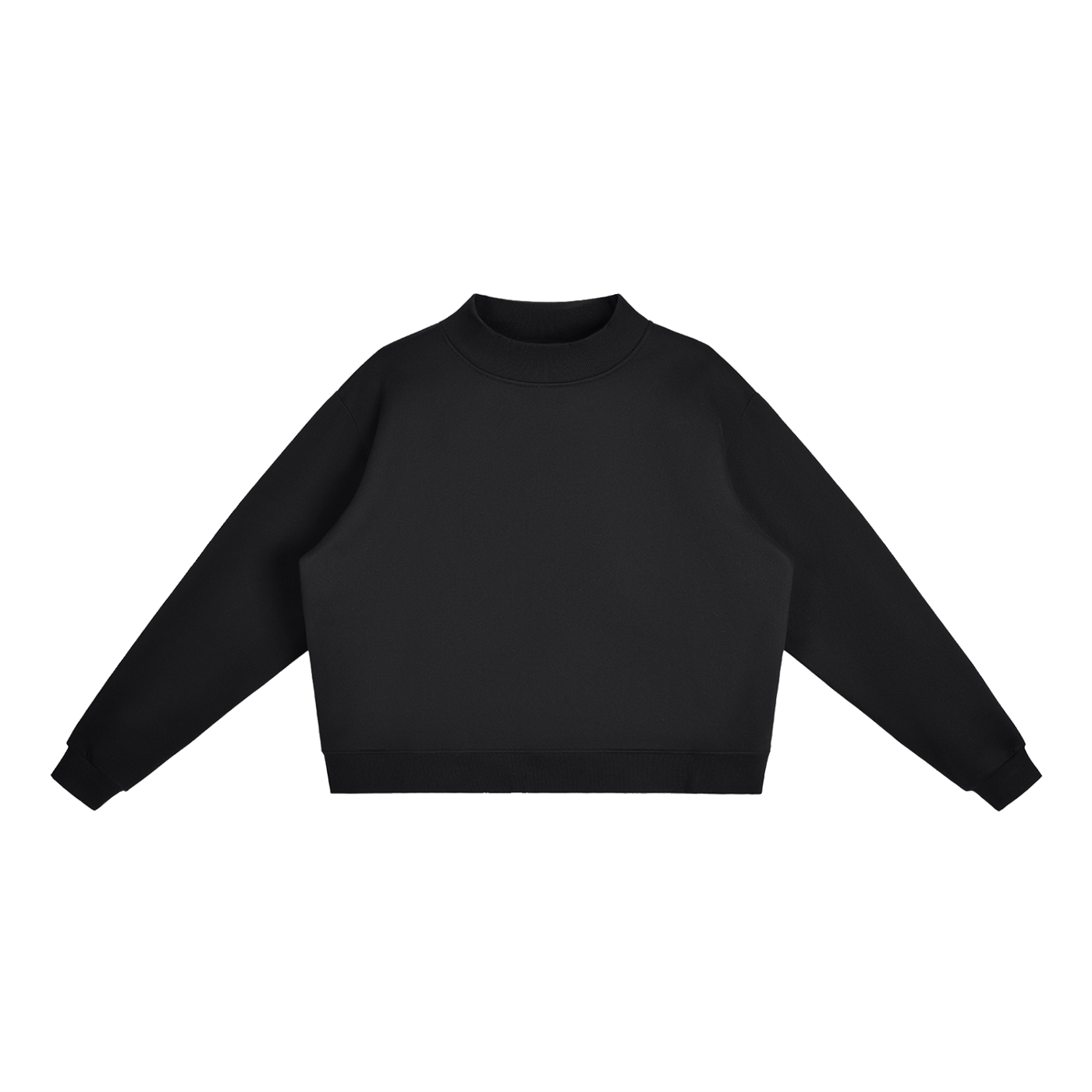Fleece Mock-Neck Sweatshirt