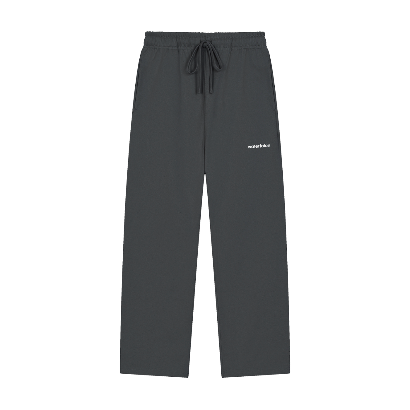 Solid Color Straight-Leg Sweatpants
