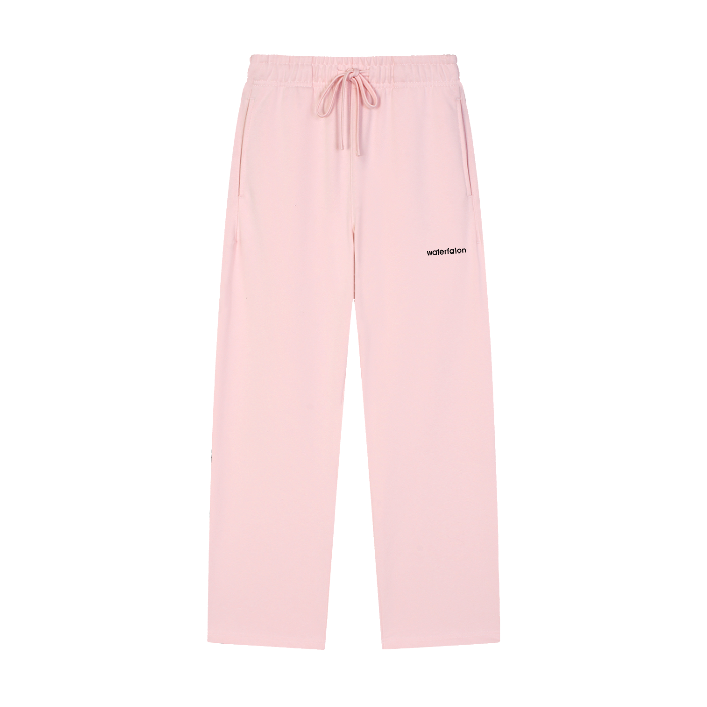 Solid Color Straight-Leg Sweatpants