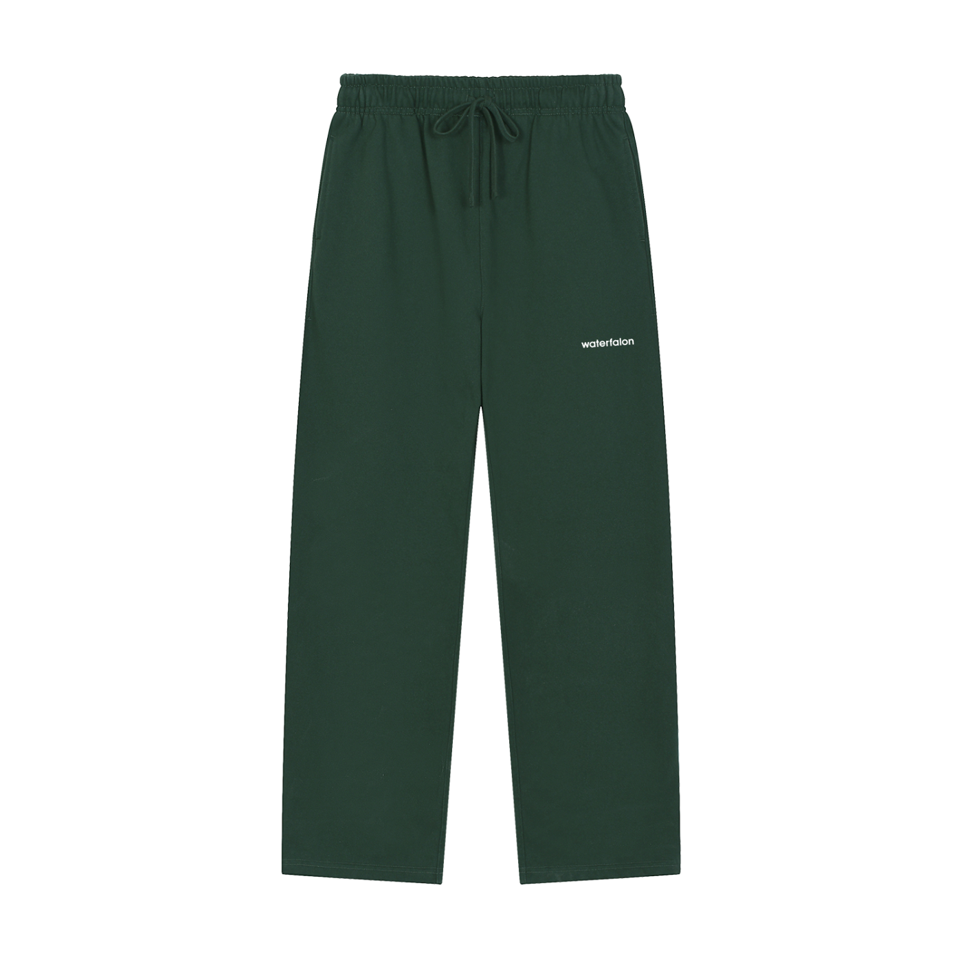 Solid Color Straight-Leg Sweatpants