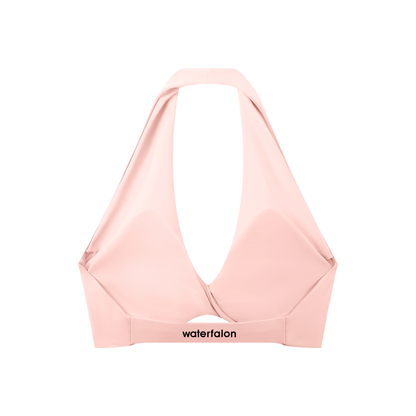 Women's Pleated Halter Sports Bra