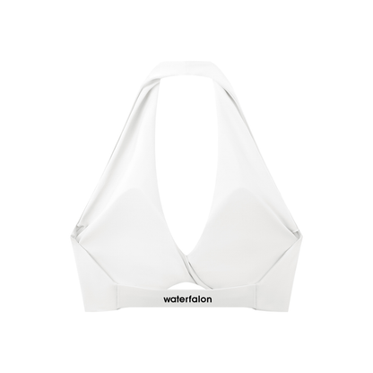 Women's Pleated Halter Sports Bra