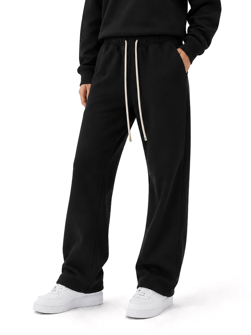 Fleece Straight-Leg Pants