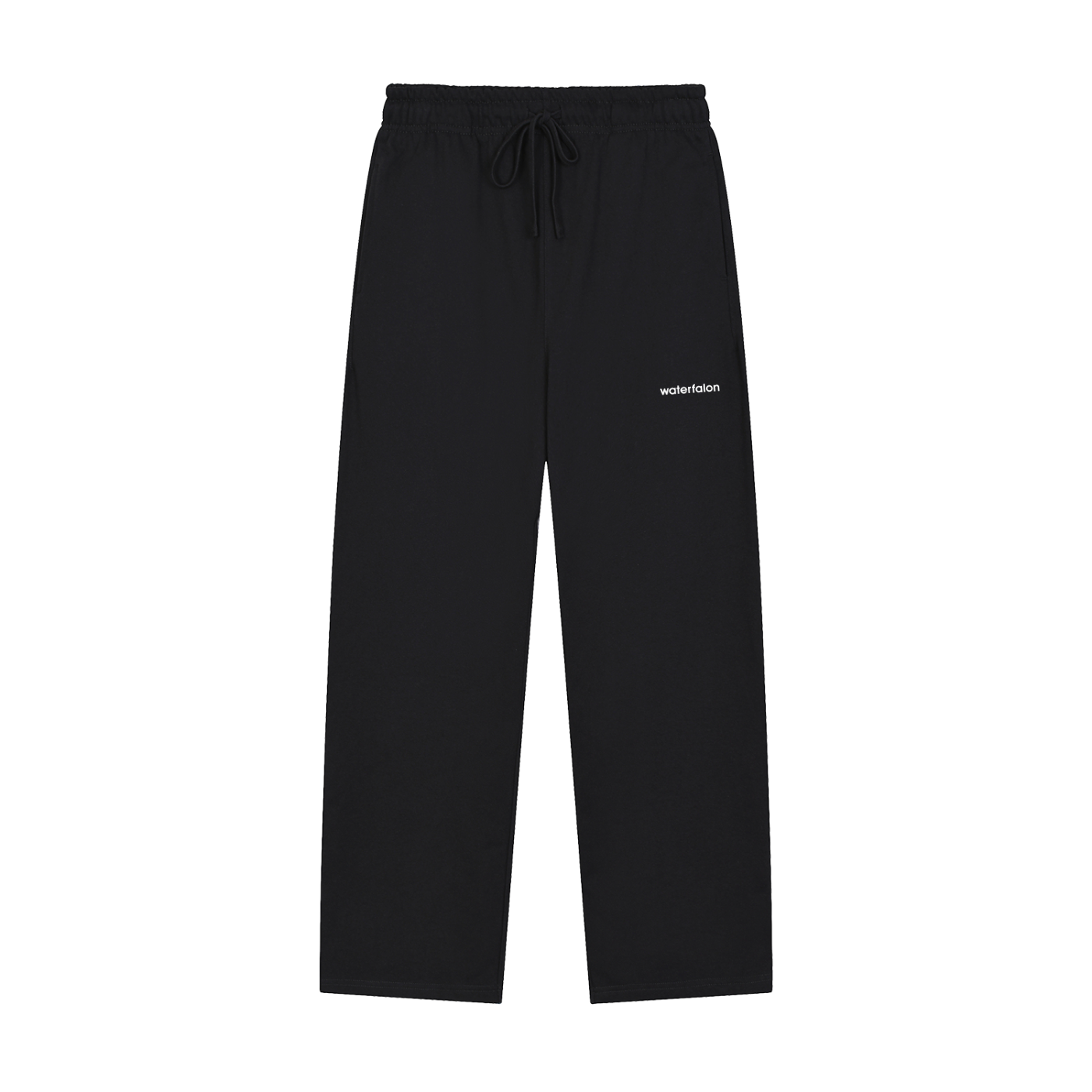 Solid Color Straight-Leg Sweatpants