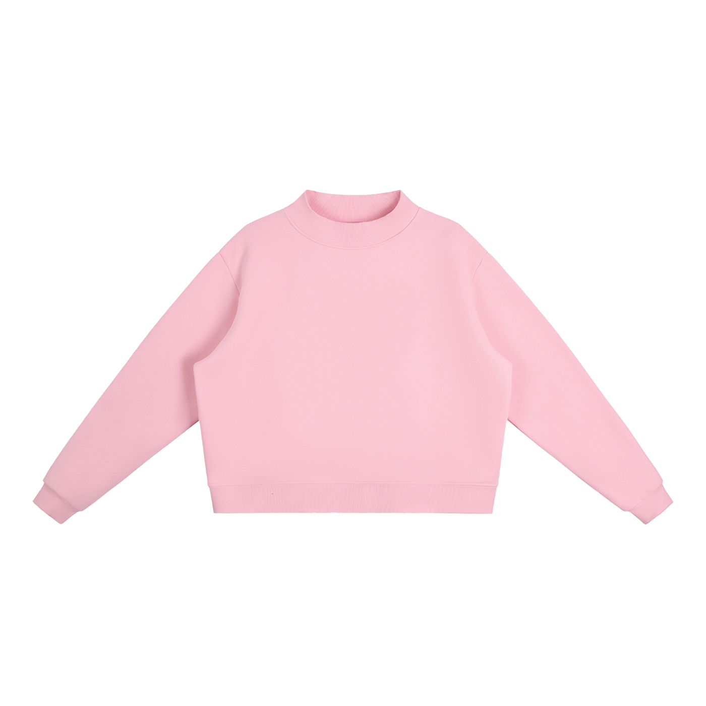 Fleece Mock-Neck Sweatshirt